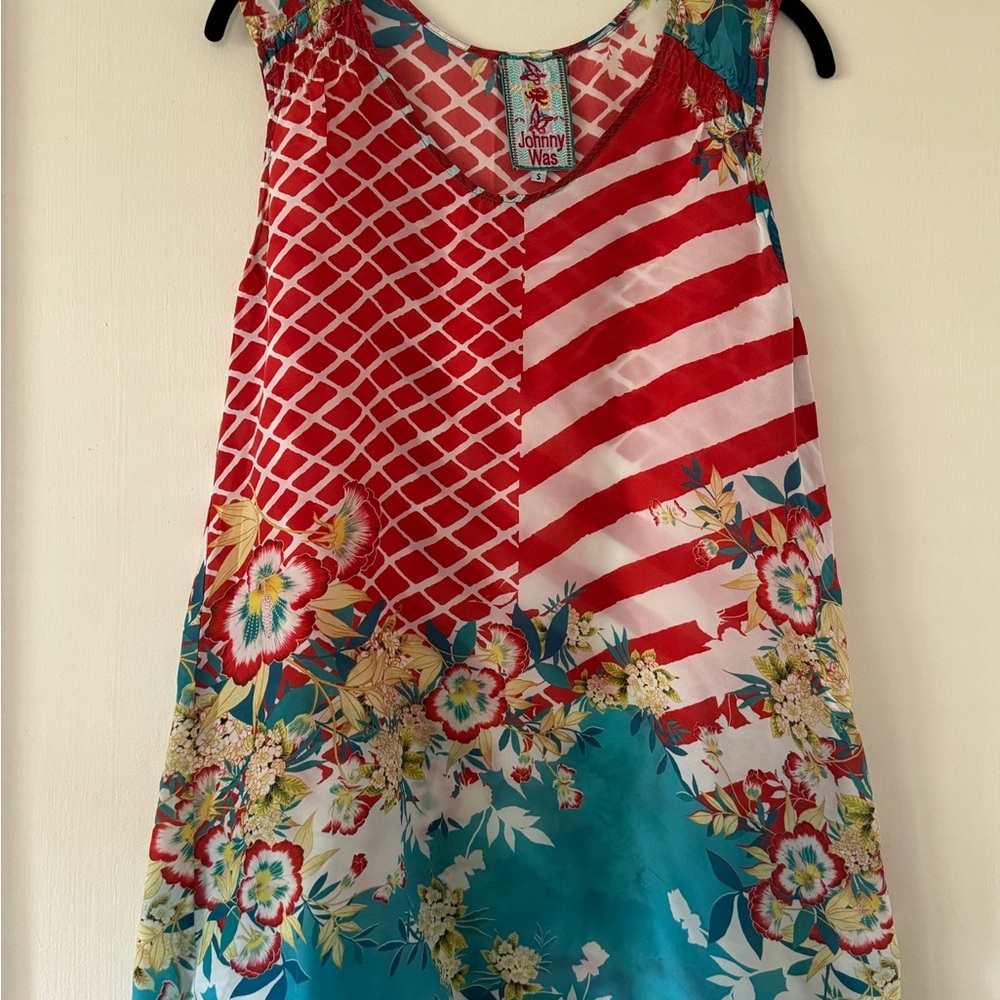 Johnny Was Size Small Patterned Lightweight Tank - image 1